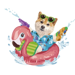 夏限定 フラミンゴの浮き輪編