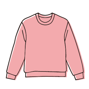 12.7オンス裏パイルトレーナー