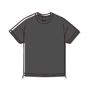 6.5オンスドローコード付き半袖Tシャツ