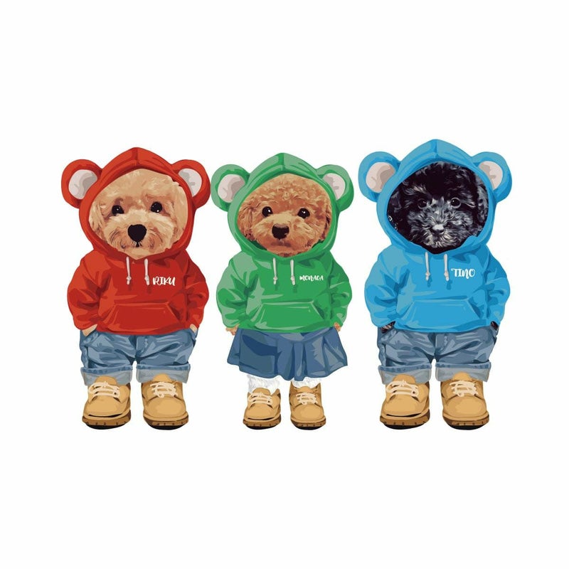 3頭デザイン組み合わせサンプル２
