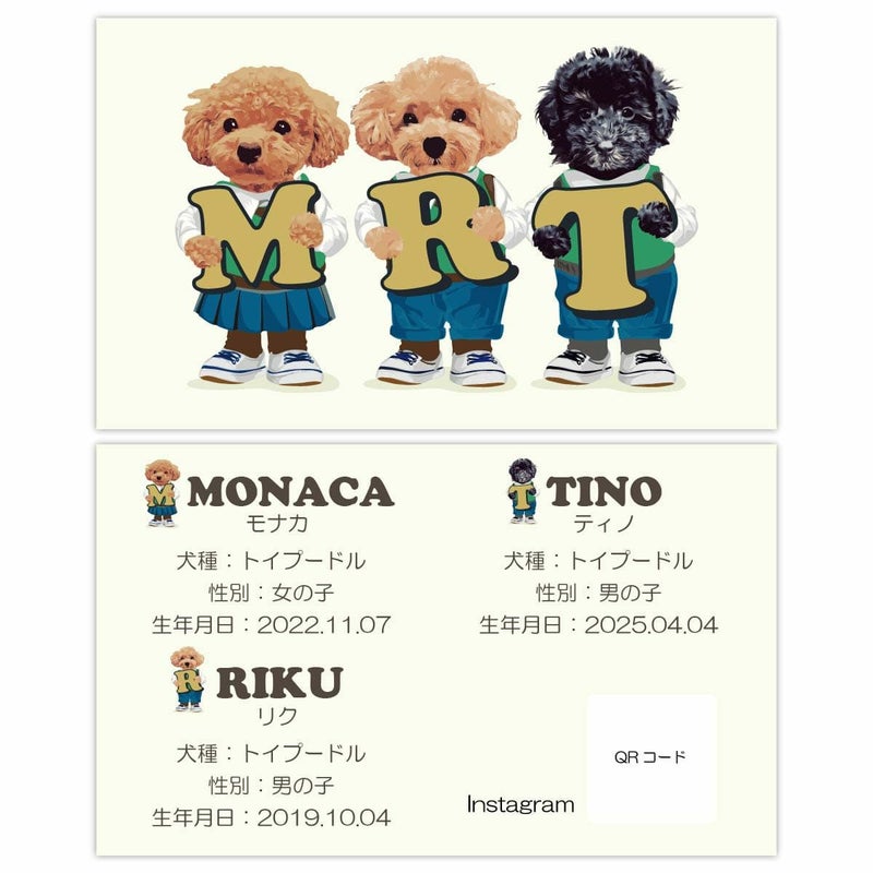 3頭デザインサンプル