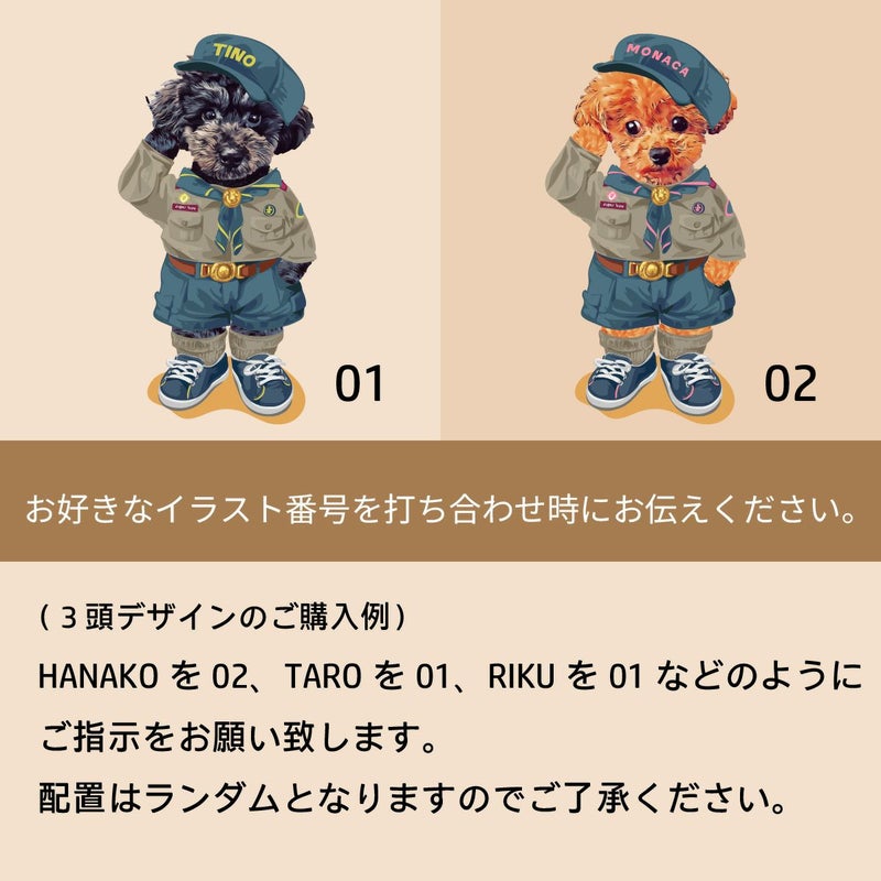 多頭デザインの組合せ