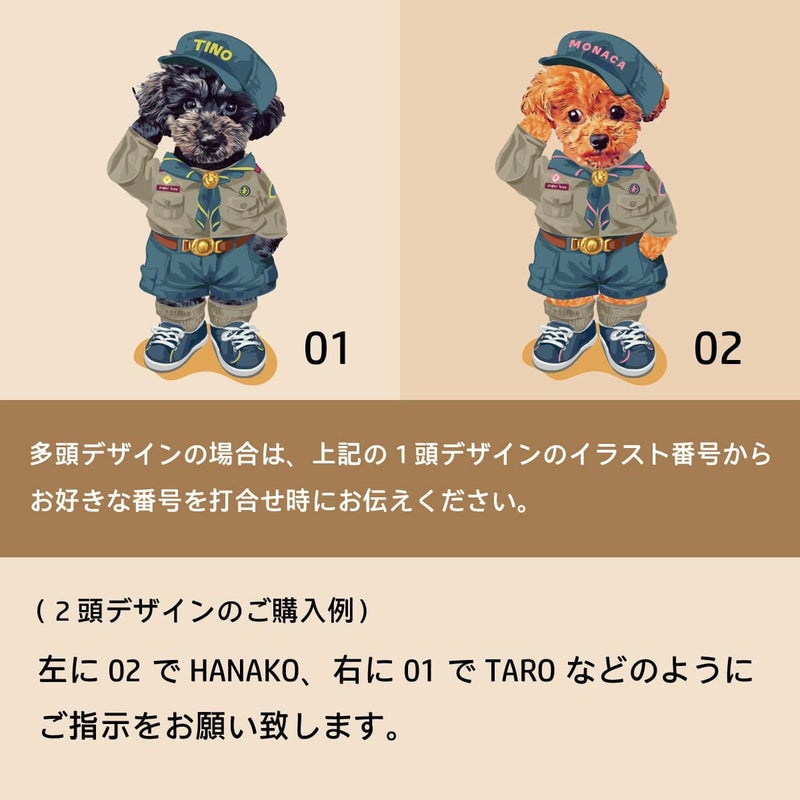 多頭デザインの組合せ