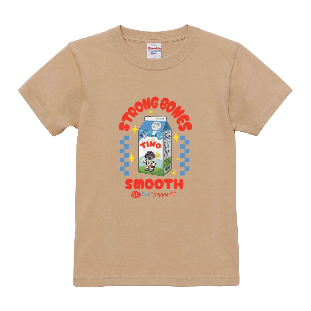 ライトベージュにプリントしたイメージ