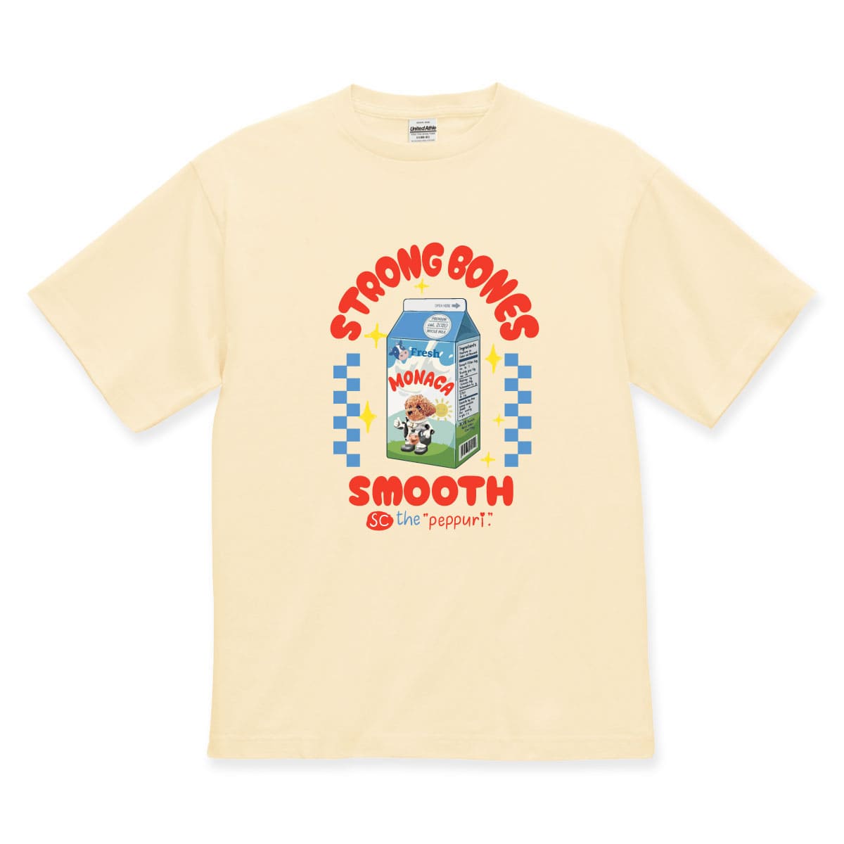 アイボリーにプリントしたイメージ