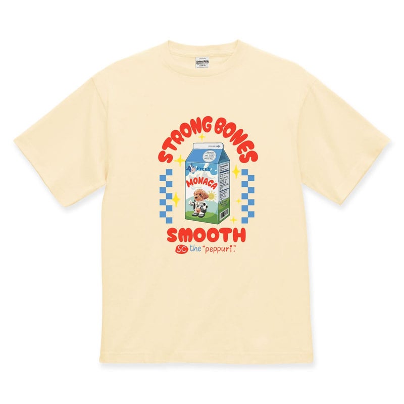 アイボリーにプリントしたイメージ