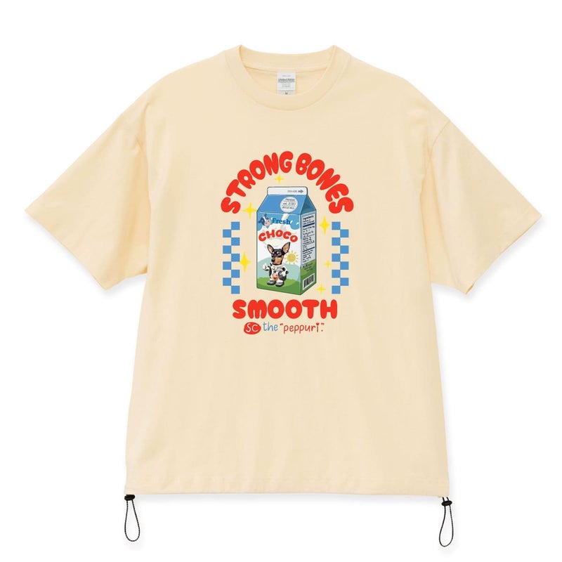 アイボリーにプリントしたイメージ