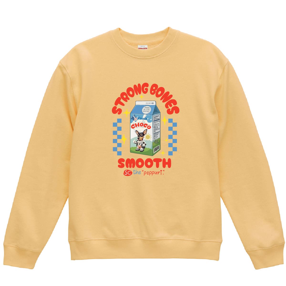 ヴィンテージイエローにプリントしたイメージ