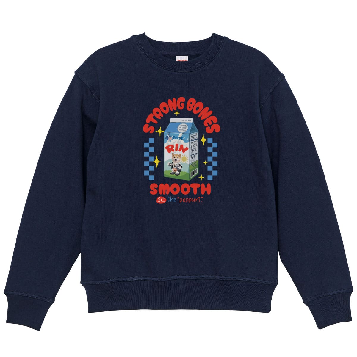 ネイビーにプリントしたイメージ