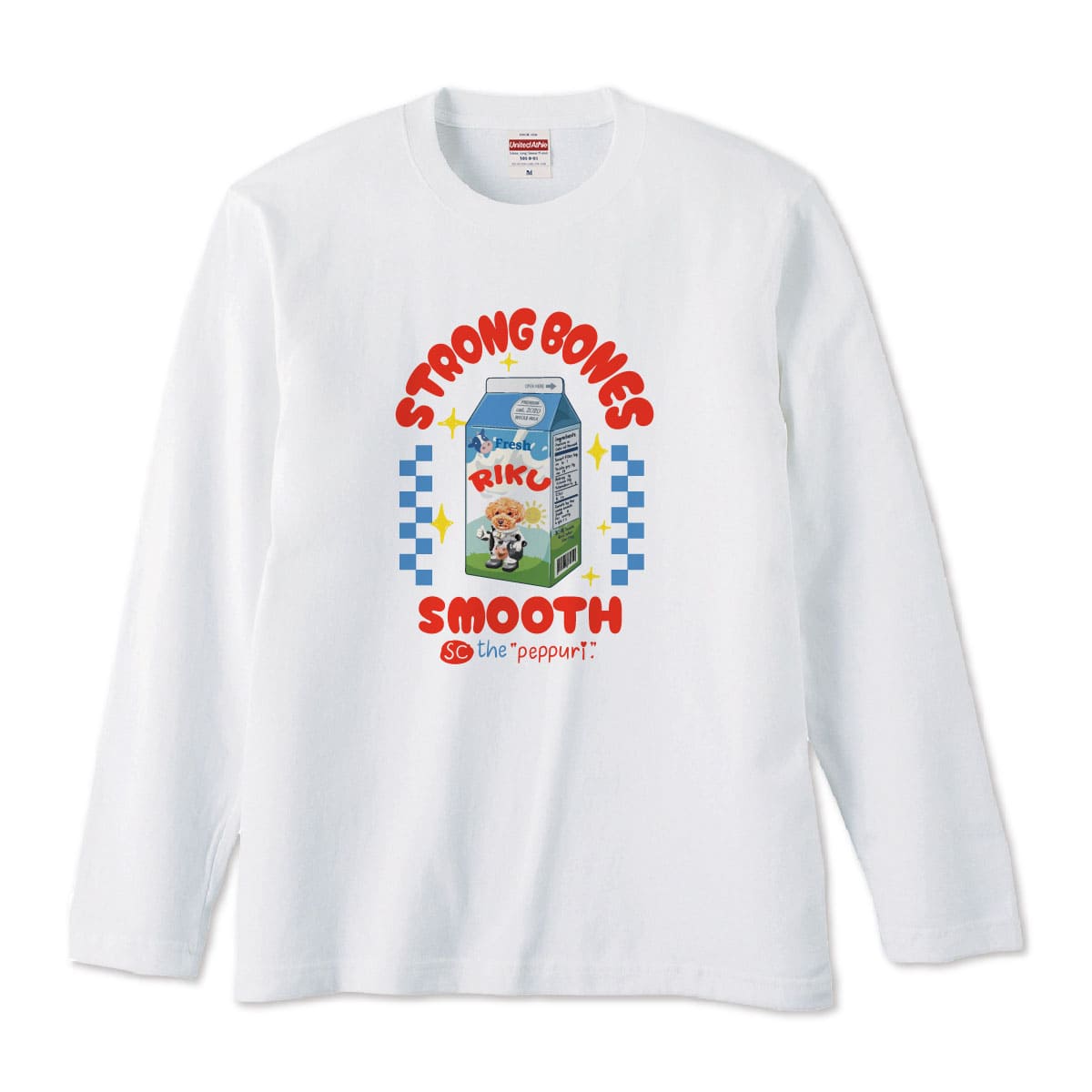 ホワイトにプリントしたイメージ