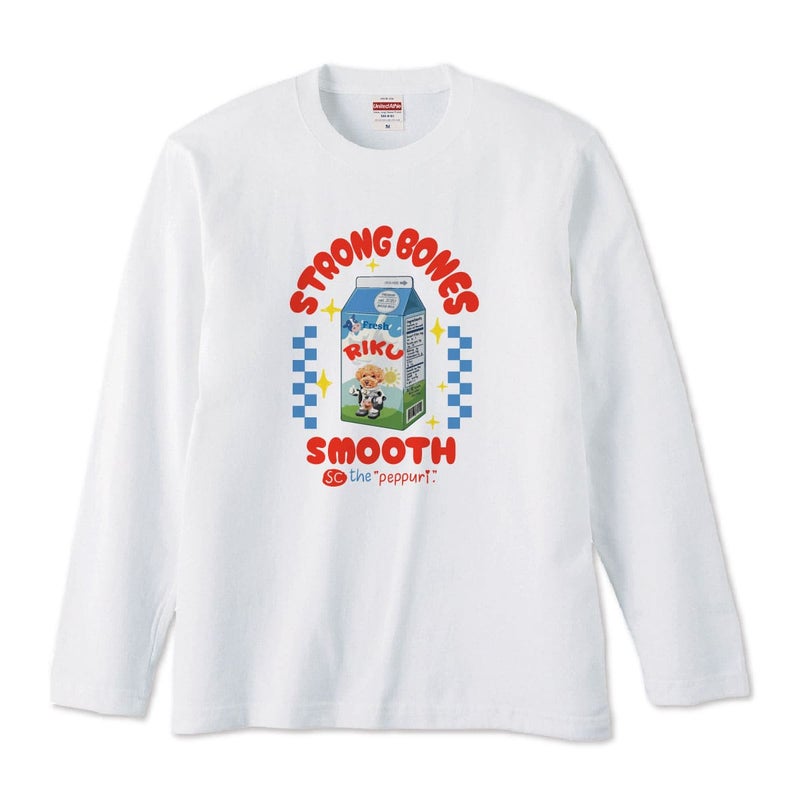 ホワイトにプリントしたイメージ