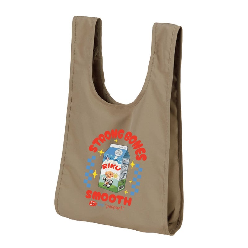 サンドカーキにプリントしたイメージ