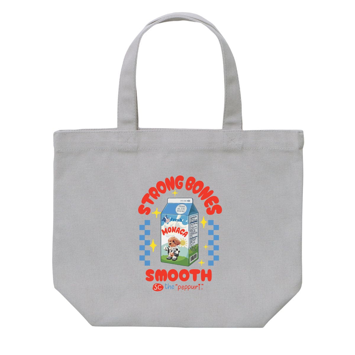 ライトグレーにプリントしたイメージ