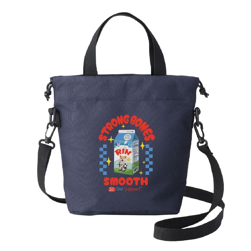 ネイビーにプリントしたイメージ