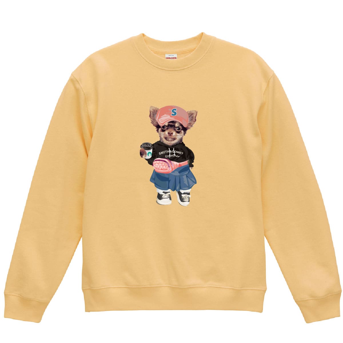 ヴィンテージイエローにイラスト番号03をプリントしたイメージ