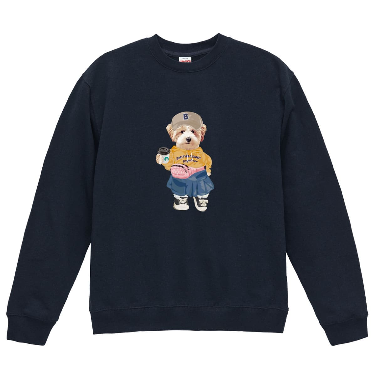 ダークネイビーにイラスト番号04をプリントしたイメージ