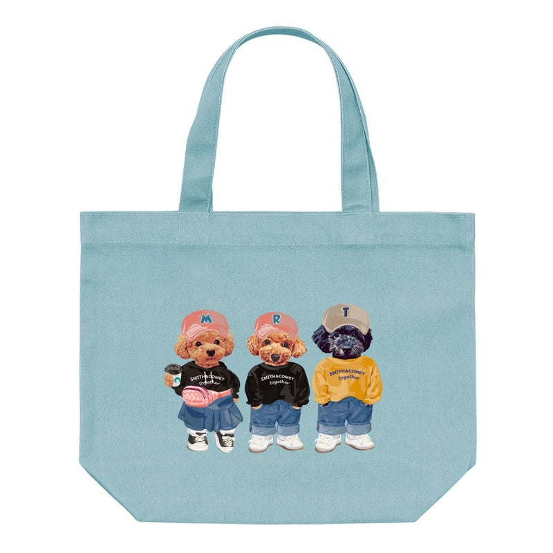 ミントに３頭デザインをプリントしたイメージ