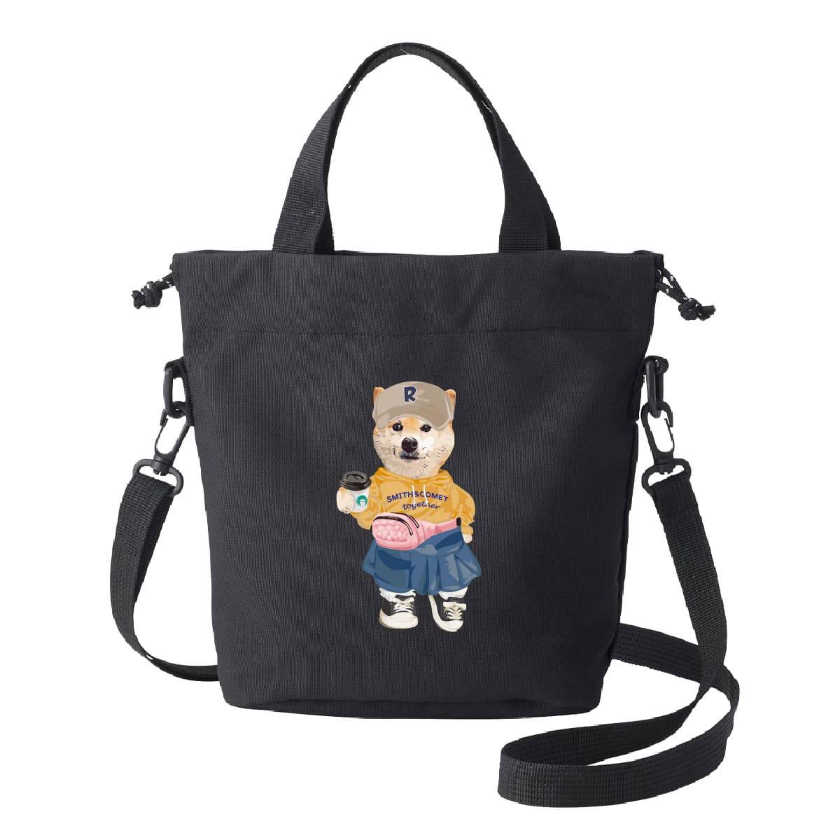 ブラックにイラスト番号04をプリントしたイメージ