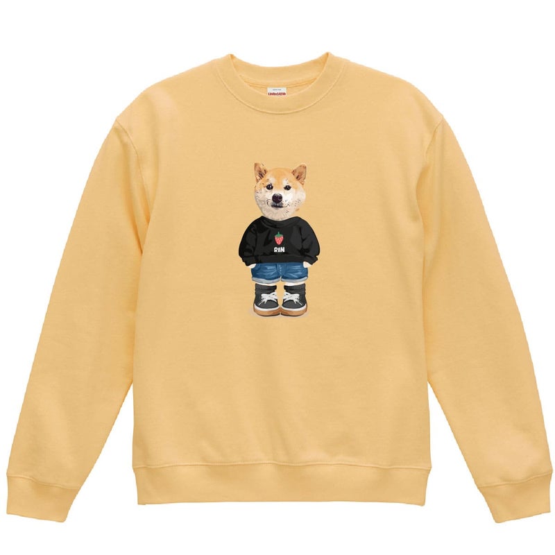 ヴィンテージイエローにイラスト番号04をプリントしたイメージ