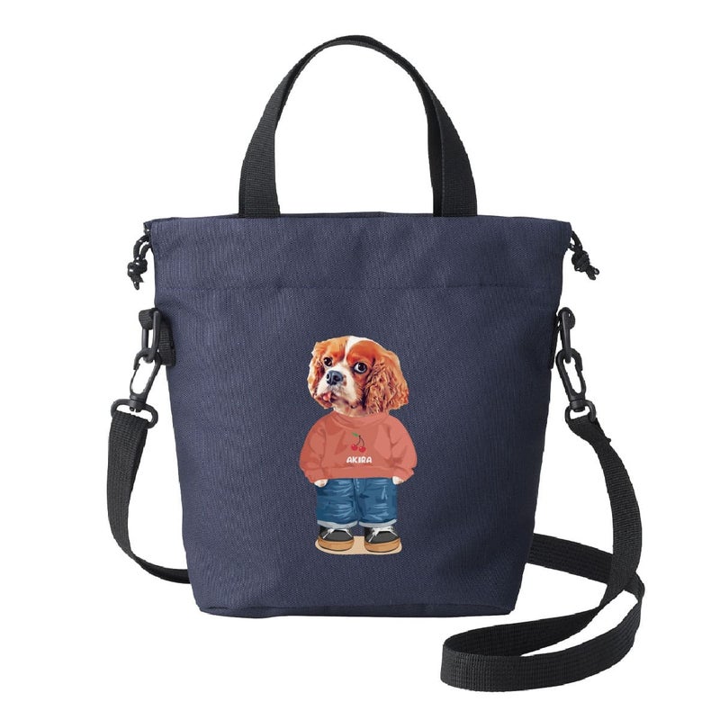 ネイビーにイラスト番号01をプリントしたイメージ