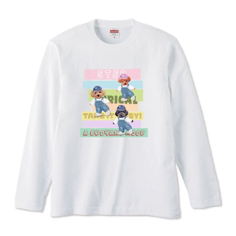 ホワイトにプリントしたイメージ