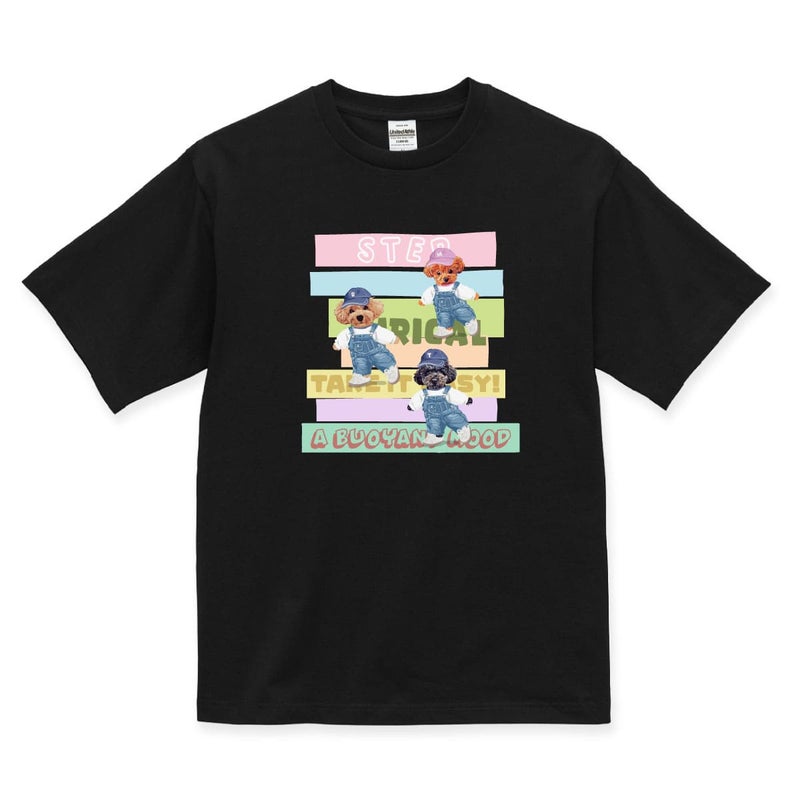 ブラックにプリントしたイメージ