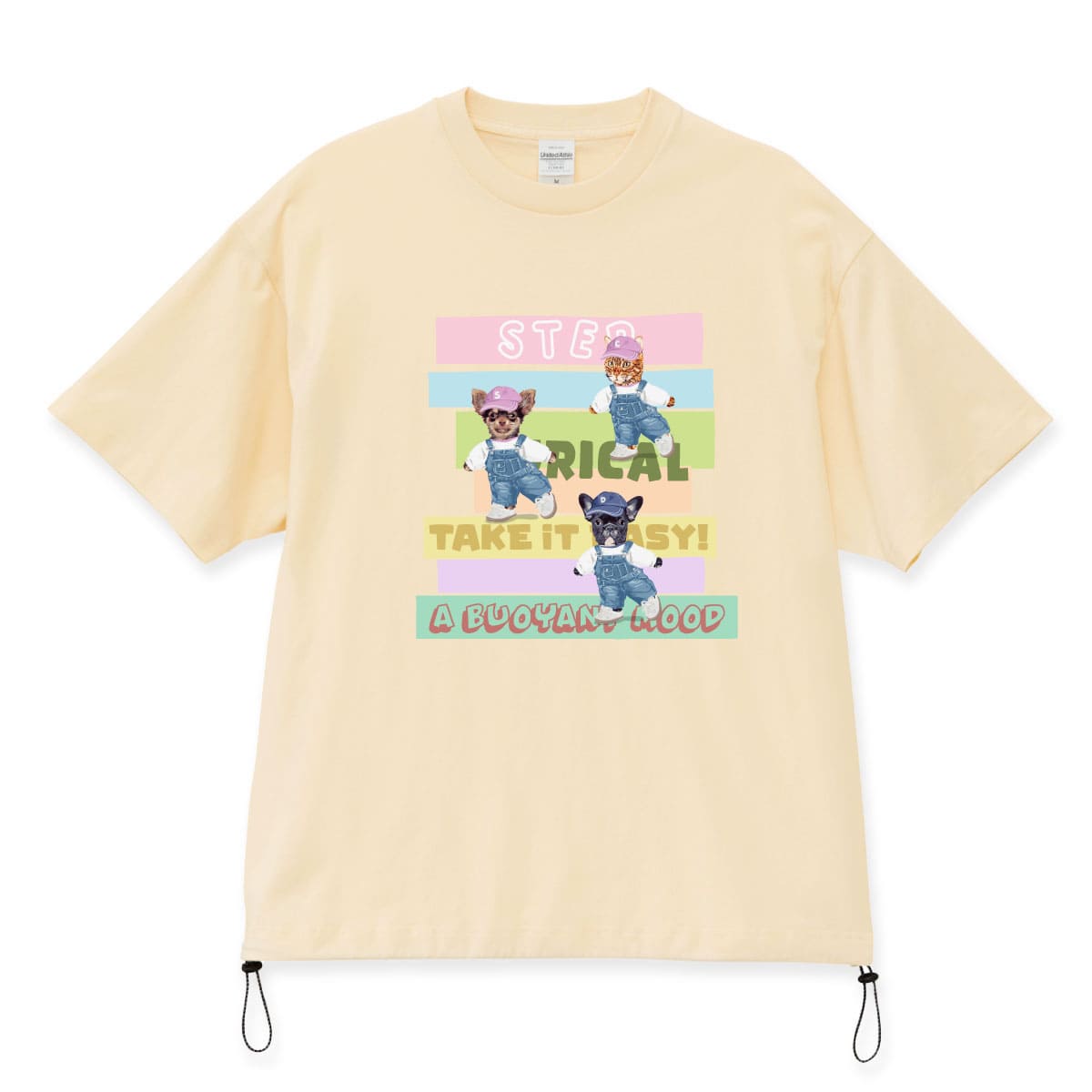 アイボリーにプリントしたイメージ