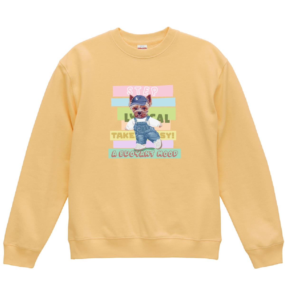 ヴィンテージイエローにプリントしたイメージ