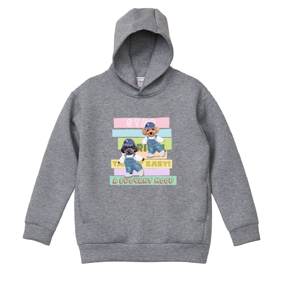 ヘザーグレーにプリントしたイメージ