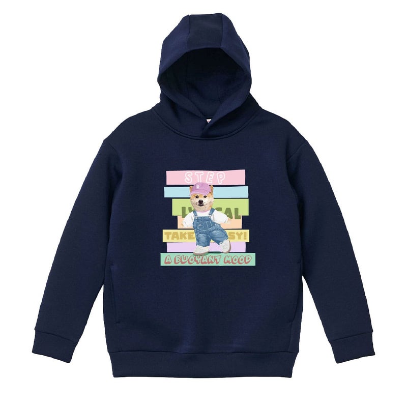 ネイビーにプリントしたイメージ