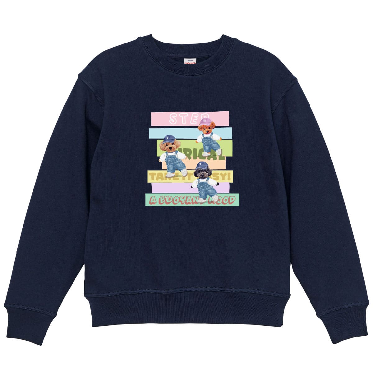 ネイビーにプリントしたイメージ