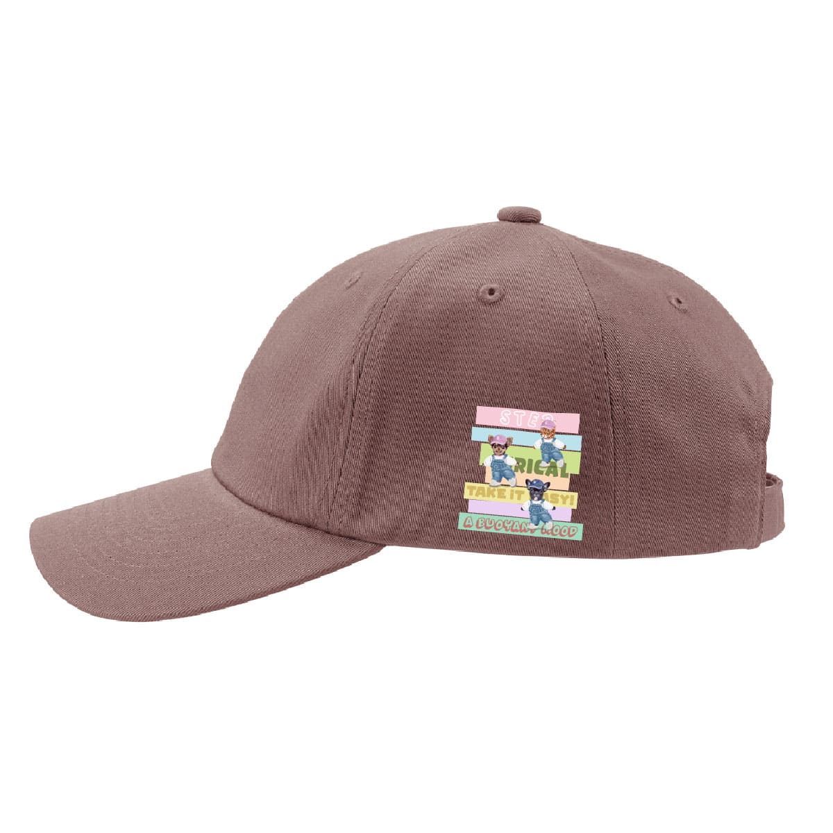 スモーキーモーブにプリントしたイメージ