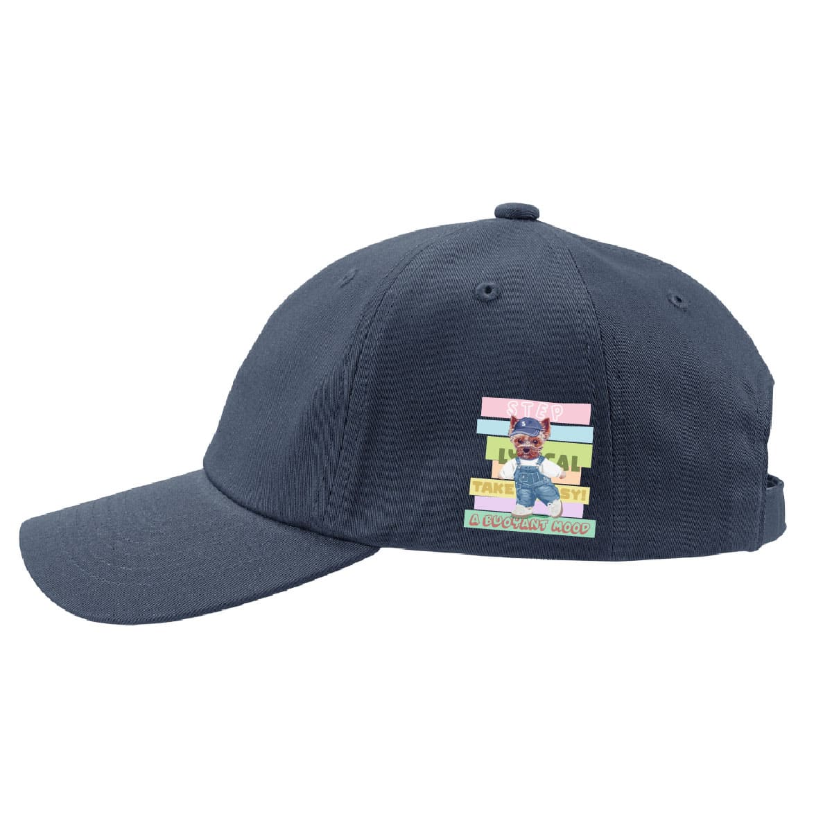 ストーンブルーにプリントしたイメージ