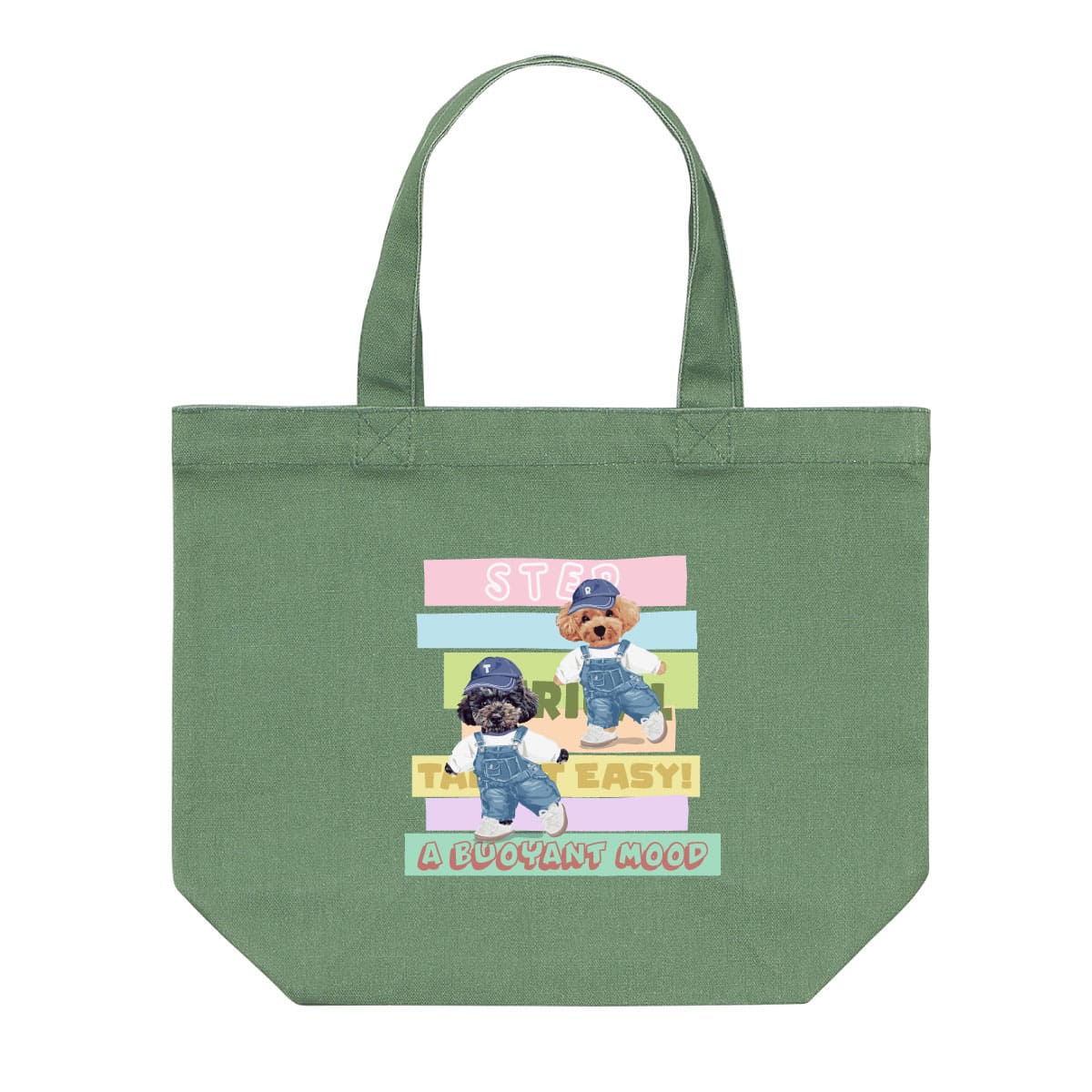 リーフグリーンにプリントしたイメージ