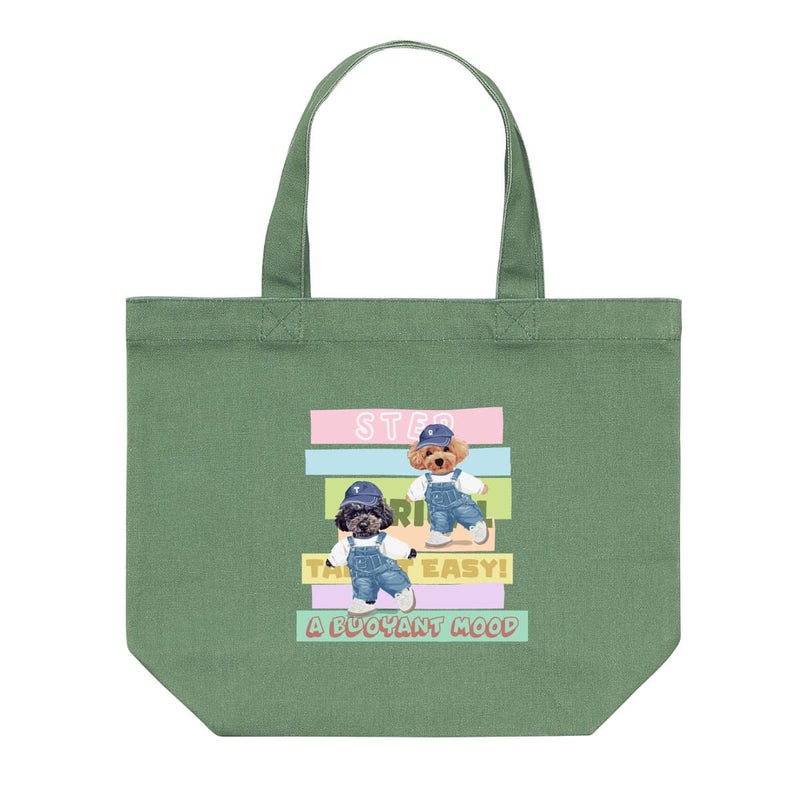 リーフグリーンにプリントしたイメージ