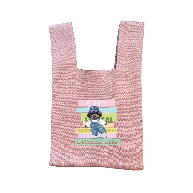 ピンクにプリントしたイメージ