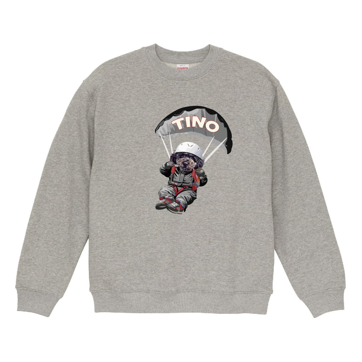 ミックスグレーに１頭デザイン01をプリントしたイメージ