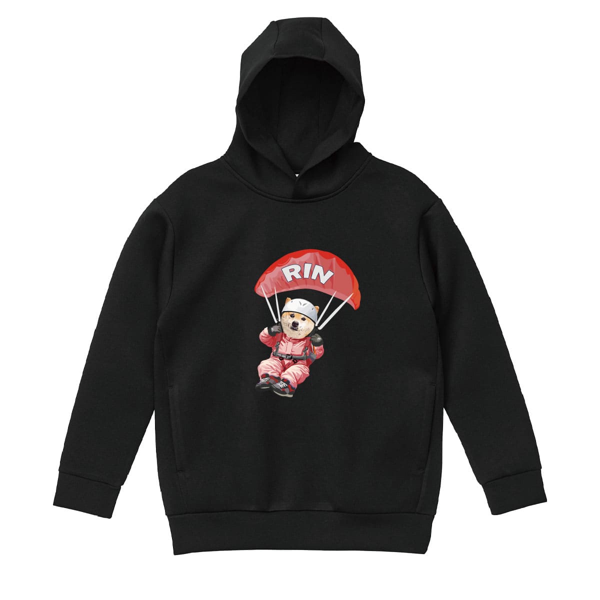 ブラックに１頭デザイン02をプリントしたイメージ