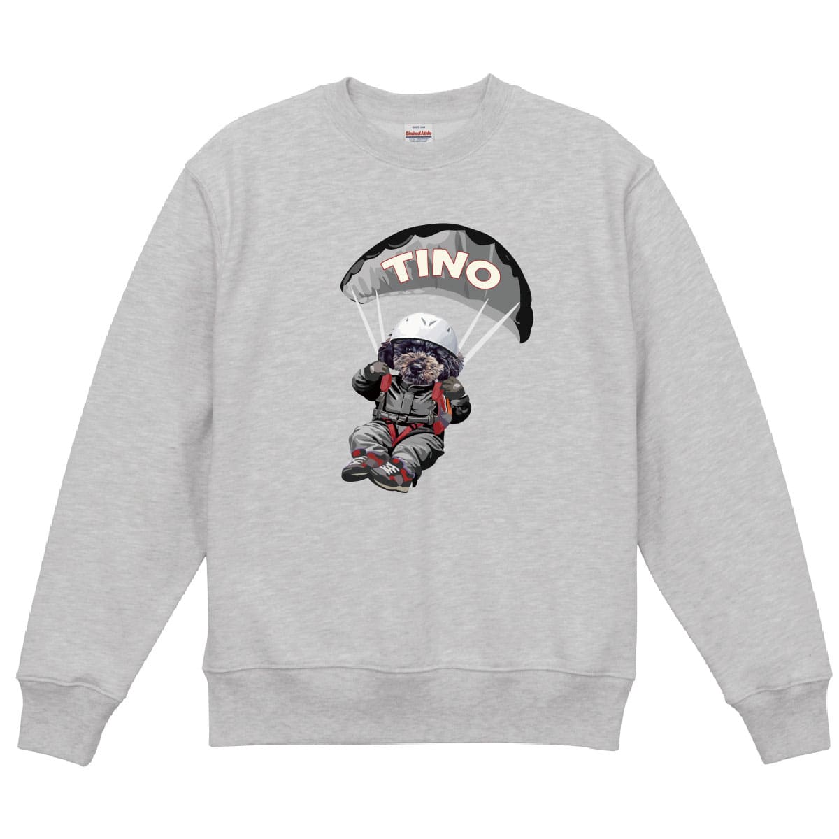 アッシュに１頭デザイン01をプリントしたイメージ