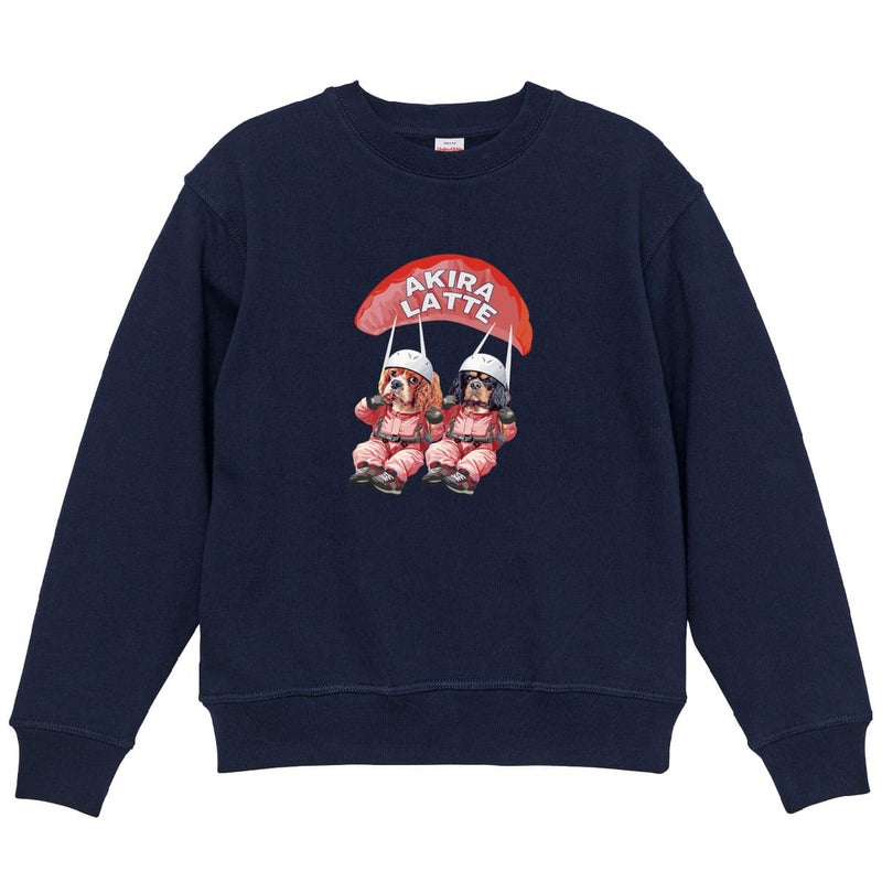 ネイビーに２頭デザイン02をプリントしたイメージ