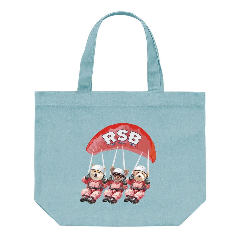 ミントに３頭デザイン02をプリントしたイメージ