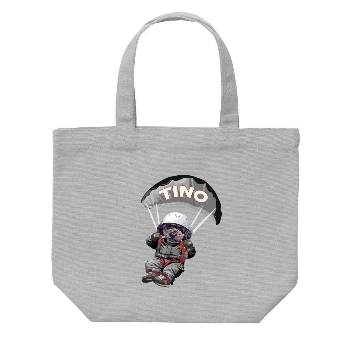 ライトグレーに１頭デザイン01をプリントしたイメージ