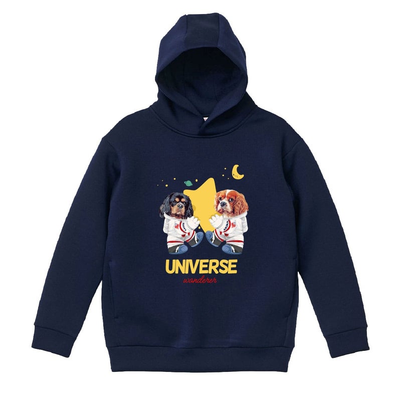 ネイビーにプリントしたイメージ