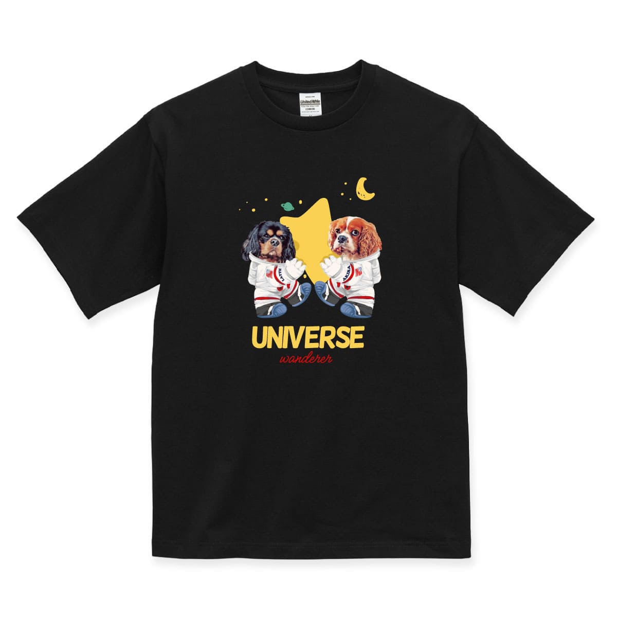 ブラックにプリントしたイメージ