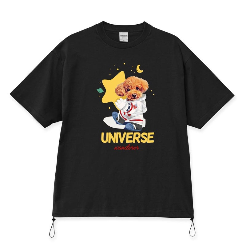 ブラックにプリントしたイメージ