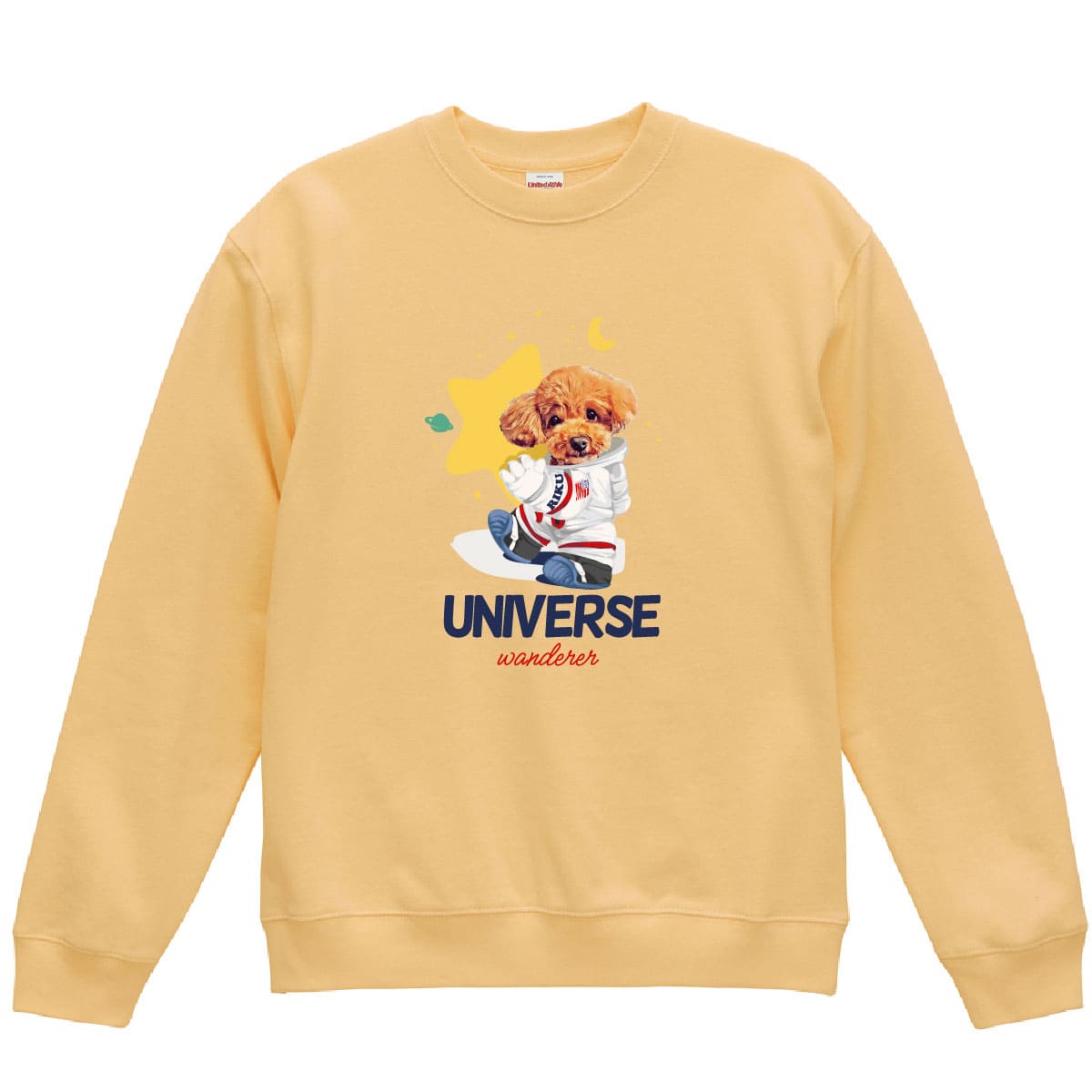 ヴィンテージイエローにプリントしたイメージ