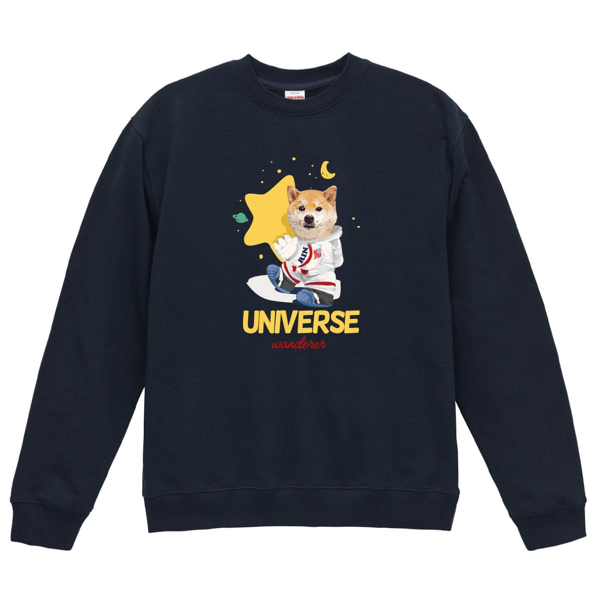 ダークネイビーにプリントしたイメージ