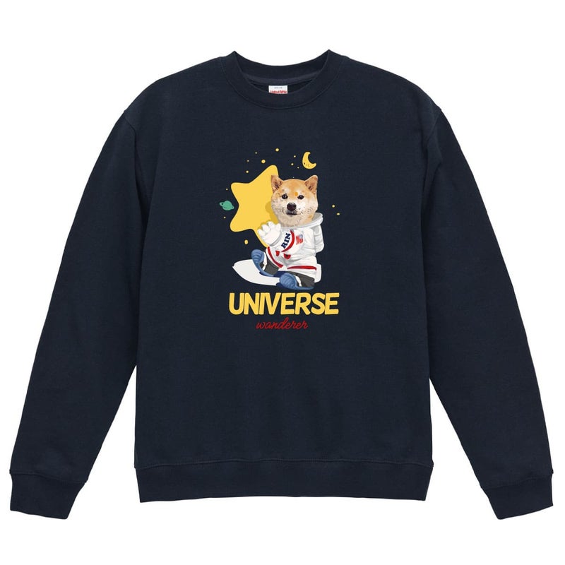 ダークネイビーにプリントしたイメージ