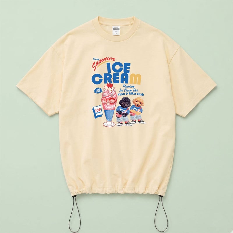 アイボリーにプリントしたイメージ