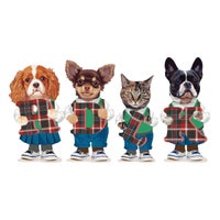 4頭デザインの組み合わせサンプル